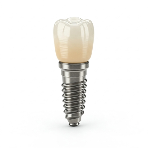 A,Dental,Implant,Isolated,On,White